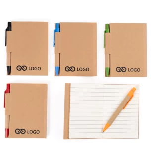 Bloc de notas Eco1 con bolígrafo - Verde