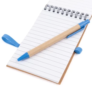 Bloc de notas Eco2 con bolígrafo - Naranja