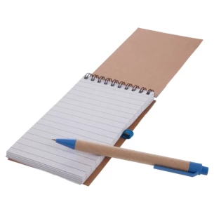 Bloc de notas Eco2 con bolígrafo - Azul