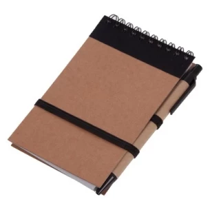 Bloc de notas Eco2 con bolígrafo - Negro