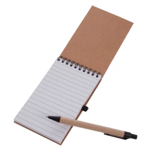 Bloc de notas Eco2 con bolígrafo - Negro