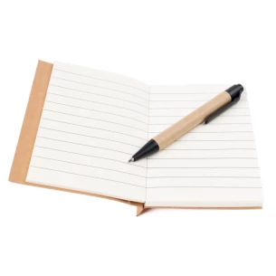 Bloc de notas Eco1 con bolígrafo - Negro