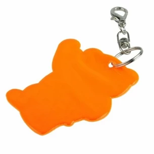Llavero osito reflectante - Naranja