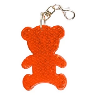 Llavero oso de plástico reflectante - Naranja