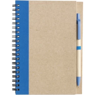 Bloc de notas Eco3 con bolígrafo - Azul