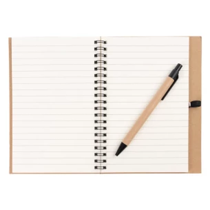 Bloc de notas Eco3 con bolígrafo - Azul