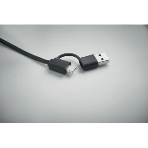 Cable de carga retráctil de 60 vatios - LINEA - Negro