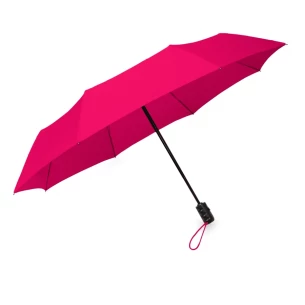 Paraguas plegable LEEDS, automático - Rosa