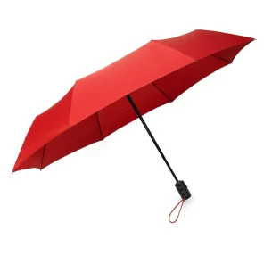 Paraguas plegable LEEDS, automático - Rojo