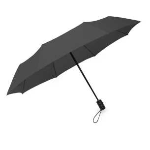 Paraguas plegable LEEDS, automático - Negro