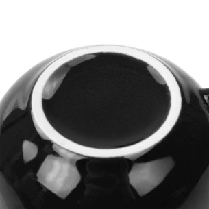 SIMPLE taza con platillo 220 ml - Negro