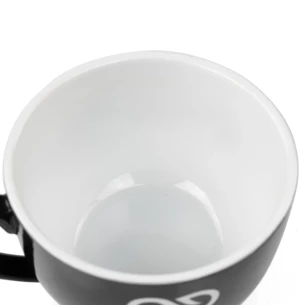 SIMPLE taza con platillo 220 ml - Negro