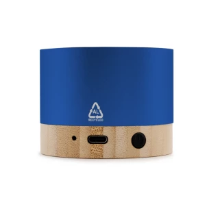 Altavoz inalámbrico de 3 W fabricado con aluminio reciclado - Jaquann - azul marino