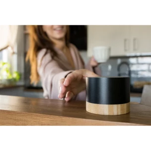 Altavoz inalámbrico de 3 W fabricado con aluminio reciclado - Jaquann - negro