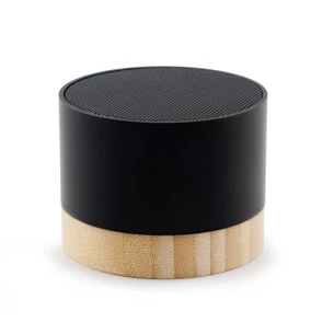 Altavoz inalámbrico de 3 W fabricado con aluminio reciclado - Jaquann - negro