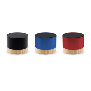 Altavoz inalámbrico de 3 W fabricado con aluminio reciclado - Jaquann - negro