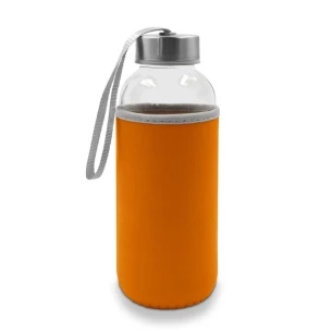 Botella de cristal de 420 ml Bob - naranja