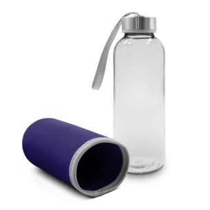 Botella de cristal de 420 ml Bob - morada