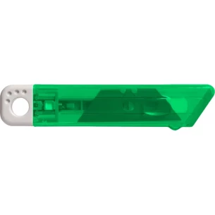 Cuchillo para papel pintado con mecanismo de seguridad Rabel - verde claro