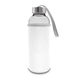 Botella de cristal de 420 ml Bob - blanca