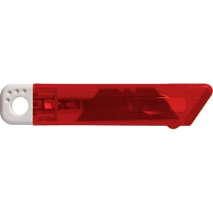 Cuchillo para papel pintado con mecanismo de seguridad Rabel - rojo