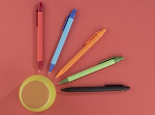 Bolígrafo de papel POLI - naranja
