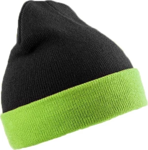 Gorro de invierno Arctos - Lima/Negro