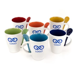 Taza con cuchara - Spoon - Rojo