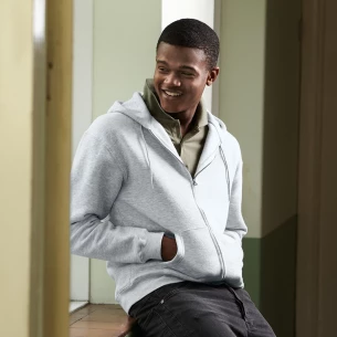 Sudadera con capucha y cremallera FOTL - Gris