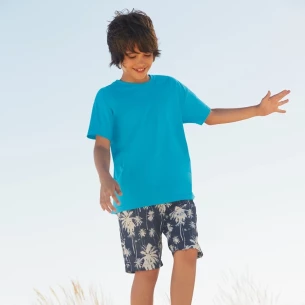 Camiseta infantil FOTL ValueWeight - Red Melange