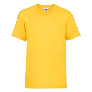 Camiseta infantil FOTL ValueWeight - Amarillo oscuro