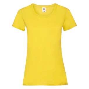 Camiseta FOTL Lady-Fit ValueWeight - Amarillo