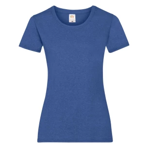 Camiseta FOTL Lady-Fit ValueWeight - Azul Melange