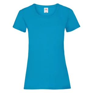 Camiseta FOTL Lady-Fit ValueWeight - Azul claro