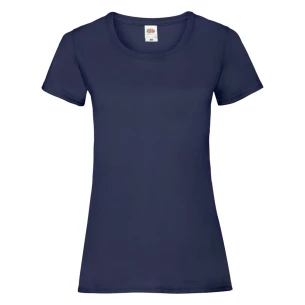 Camiseta FOTL Lady-Fit ValueWeight - Azul marino