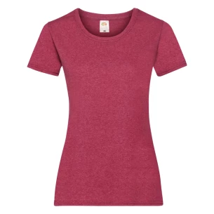 Camiseta FOTL Lady-Fit ValueWeight - Red Melange