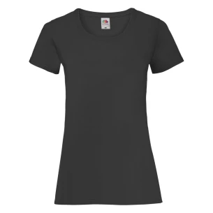 Camiseta FOTL Lady-Fit ValueWeight - Negra