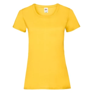 Camiseta FOTL Lady-Fit ValueWeight - Amarillo oscuro