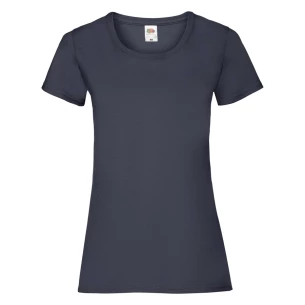 Camiseta FOTL Lady-Fit ValueWeight - Azul marino oscuro
