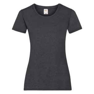 Camiseta FOTL Lady-Fit ValueWeight - Gris oscuro melange