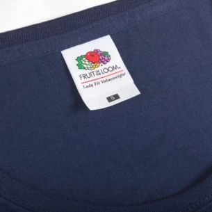 Camiseta FOTL Lady-Fit ValueWeight - Borgoña