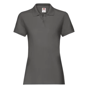Polo de mujer Fruit Of The Loom Premium - Grafito