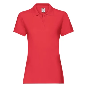 Polo de mujer Fruit Of The Loom Premium - Rojo