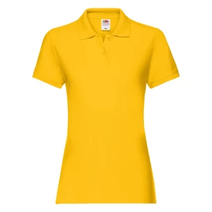 Polo de mujer Fruit Of The Loom Premium - Amarillo oscuro