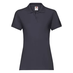 Polo de mujer Fruit Of The Loom Premium - Azul marino oscuro