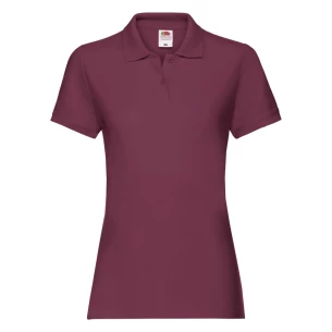 Polo de mujer Fruit Of The Loom Premium - Borgoña