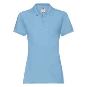 Polo de mujer Fruit Of The Loom Premium - Azul