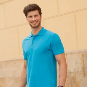 Polo Fruit Of The Loom Premium - Azul Marino Oscuro