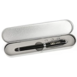 Bolígrafo en estuche Laser - Negro