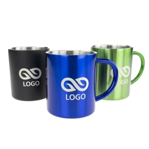 Taza de acero Hugo - Azul